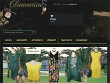 Tablet Screenshot of clementineboutique.com